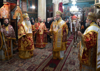 Με εκκλησιαστική λαμπρότητα η Πανήγυρη του Αγίου Μάρτυρος Τρύφωνος στη Βυτίνα Αρκαδίας