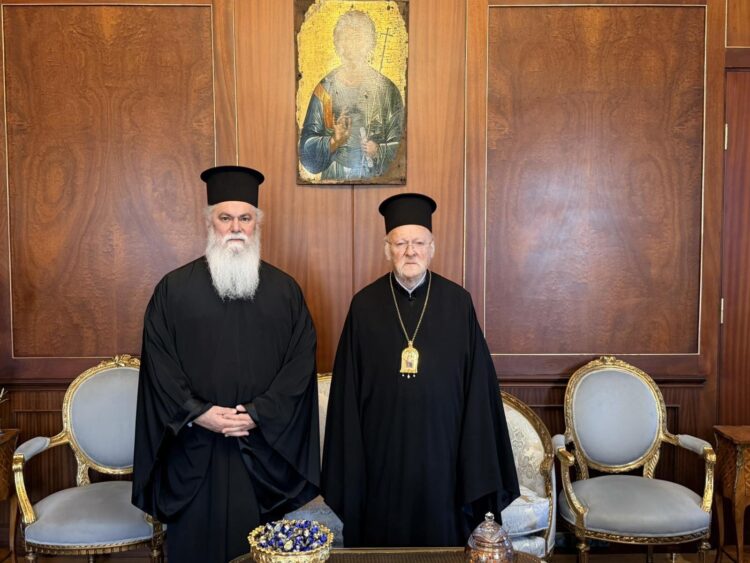 Επίσκεψη του  Μητροπολίτου Καλαβρύτων και Αιγιαλείας  στον  Οικ. Πατριάρχη