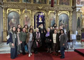 ΣΤΟΝ ΝΑΟ ΤΗΣ ΠΑΝΑΓΙΑΣ ΤΩΝ ΞΕΝΩΝ Ο ΜΗΤΡΟΠΟΛΙΤΗΣ ΚΕΡΚΥΡΑΣ