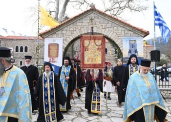 Λαμπρός εορτασμός του Ευαγγελισμού της Θεοτόκου  και της 25ης Μαρτίου στην Ιερά Μονή Αγίας Λαύρας Καλαβρύτων