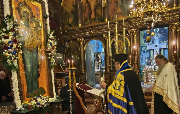 Ο Ακάθιστος Ύμνος της Υπεραγίας Θεοτόκου στην Ιερά Μονή Φανερωμένης Λευκάδος