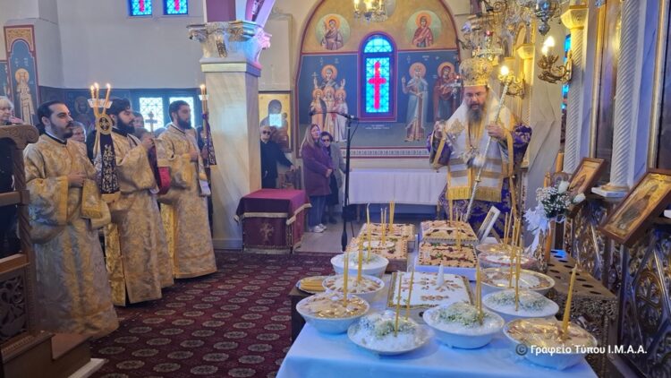 Η εορτή του Αγίου Θεοδώρου του Τήρωνος στην Ι. Μ. Αιτωλοακαρνανίας