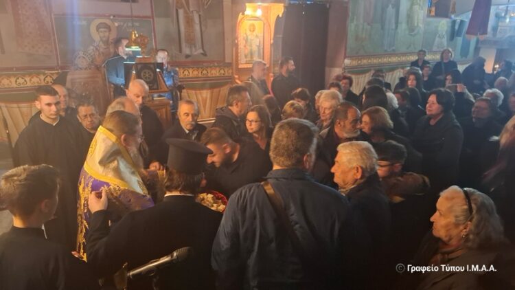 Η Θεία Λειτουργία των Προηγιασμένων Δώρων  στην Γουριά Μεσολογγίου