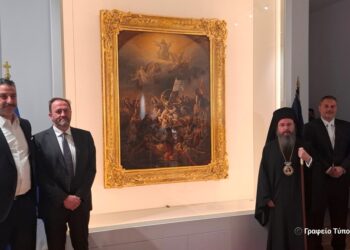 Υποδοχή του αυθεντικού πίνακα «Η Έξοδος του Μεσολογγίου»  στην Ι. Π. Μεσολογγίου