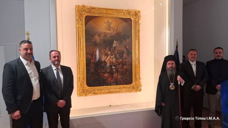 Υποδοχή του αυθεντικού πίνακα «Η Έξοδος του Μεσολογγίου»  στην Ι. Π. Μεσολογγίου