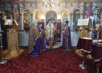 Προηγιασμένη Θεία Λειτουργία στον Ι.Ν. Κοιμήσεως της Θεοτόκου Σταυρού Καρδίτσης