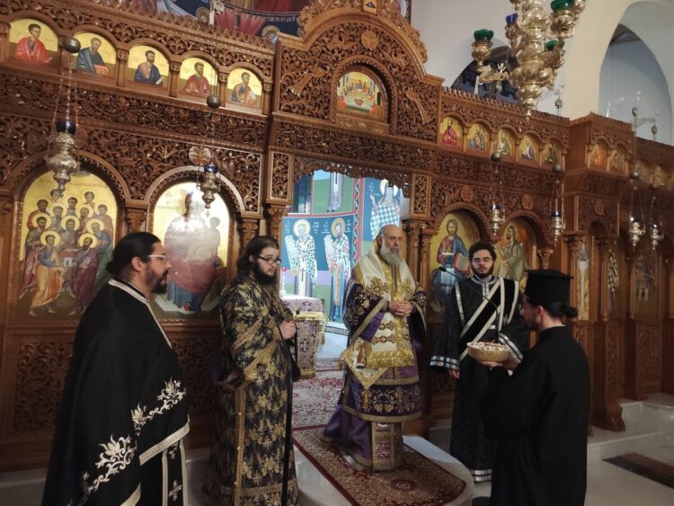 Αγρυπνία επί τη ανακομιδή των ιερών λειψάνων του οσίου Βησσαρίωνος του Αγαθωνίτου στην Καρδίτσα