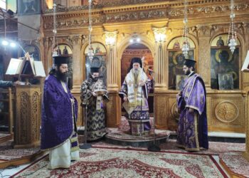 Μαθητική Προηγιασμένη Θεία Λειτουργία στον Ι.Ν. Κοιμήσεως της Θεοτόκου Μουζακίου