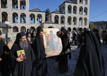 Η εορτή της Ορθοδοξίας στο μοναστήρι του Τρικόρφου