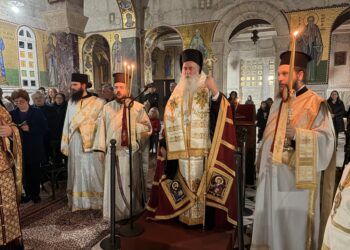 Ο Ακάθιστος Ύμνος στην Ι. Μητρόπολη Κορίνθου