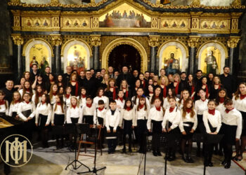 Εκδήλωση αφιερωμένη στην Υπεραγία Θεοτόκο από τη Μεικτή και Παιδική Χορωδία «ΦΩΝΕΣ» στο πλαίσιο της Λατρευτικής Εβδομάδας 2026