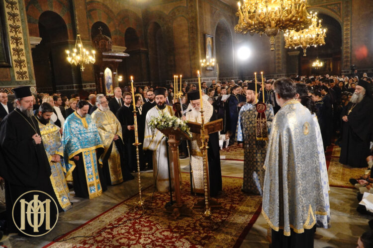 H Ακολουθία των Γ΄ Χαιρετισμών στη Θεσσαλονίκη χοροστατούντος του  Αρχιεπισκόπου 