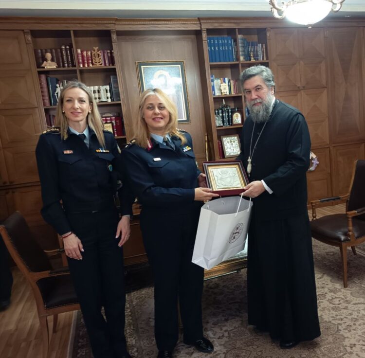 Εθιμοτυπική επίσκεψη της νέας Γεν. Αστυνομικής Διευθύντριας της Περιφέρειας Κεντρικής Μακεδονίας  στον Σεβ. Μητροπολίτη Σερρών