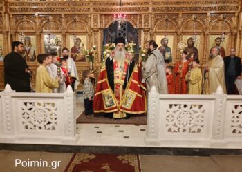 H Ακολουθία του Ακαθίστου Ύμνου στον Ι.Ν. Οσίων Μετεωριτών Πατέρων στην Καλαμπάκα