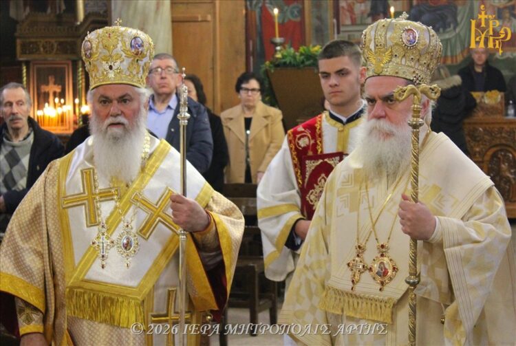 Με λαμπρότητα η Άρτα τίμησε τη μνήμη του Αγίου Γρηγορίου του Παλαμά στον Ιερό Ναό Αγίου Γεωργίου