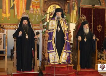 Λαμπρός Πολυαρχιερατικός Εσπερινός για τους Λάκωνες Αγίους