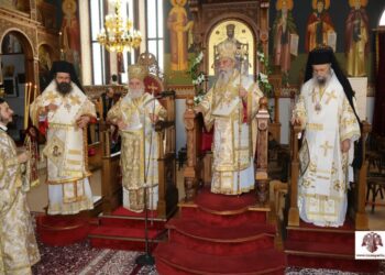 Πολυαρχιερατικό Συλλείτουργο για τους Λάκωνες Αγίους