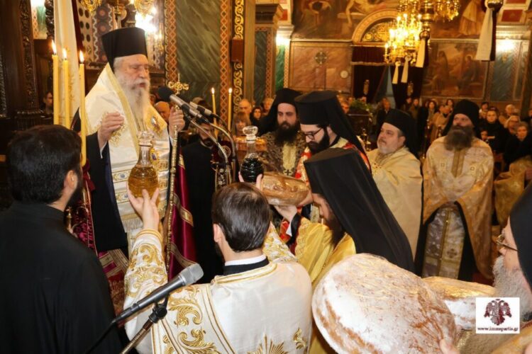 Ο πανηγυρικός Αρχιερατικός Εσπερινός στον Μητροπολιτικό Ναό Ευαγγελιστρίας Σπάρτης