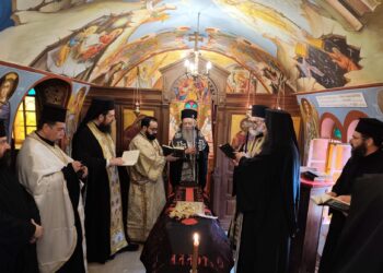 ΚΗΔΕΙΑ ΜΟΝΑΧΗΣ ΣΤΟ ΙΕΡΟ ΜΕΤΟΧΙΟ ΟΣΙΑΣ ΕΙΡΗΝΗΣ ΧΡΥΣΟΒΑΛΑΝΤΟΥ ΗΛΙΩΝ