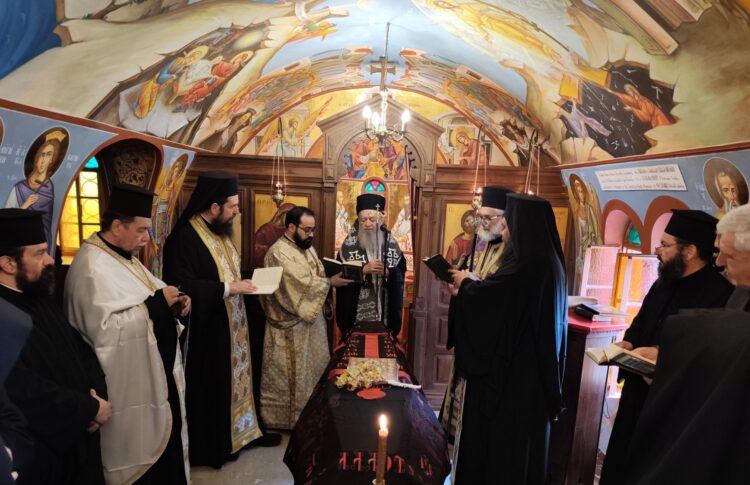 ΚΗΔΕΙΑ ΜΟΝΑΧΗΣ ΣΤΟ ΙΕΡΟ ΜΕΤΟΧΙΟ ΟΣΙΑΣ ΕΙΡΗΝΗΣ ΧΡΥΣΟΒΑΛΑΝΤΟΥ ΗΛΙΩΝ