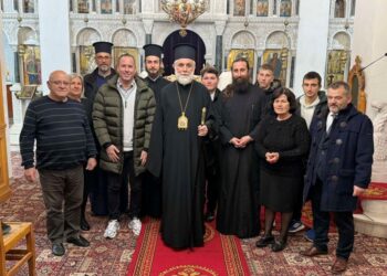 Ο  ΕΠΙΣΚΟΠΟΣ ΣΚΟΠΕΛΟΥ  ΣΤΗ ΜΑΚΡΥΚΑΠΠΑ ΓΙΑ ΤΗΝ ΤΕΤΑΡΤΗ ΣΤΑΣΗ ΤΩΝ ΧΑΙΡΕΤΙΣΜΩΝ