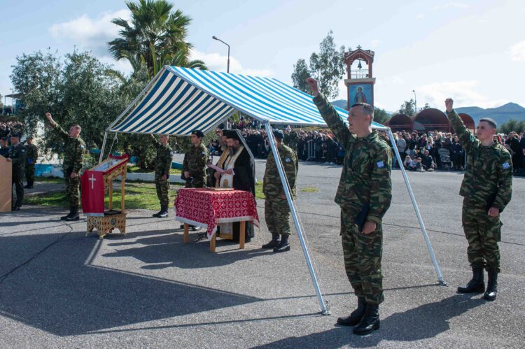 Ορκωμοσία Α’ ΕΣΣΟ 2026 στο Στρατόπεδο της Καλαμάτας