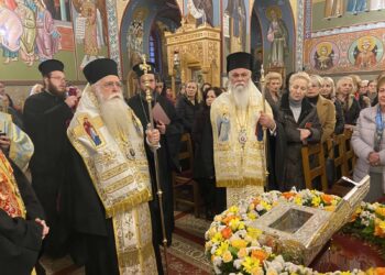 O Βόλος υποδέχθηκε την άφθαρτη δεξιά χείρα του Αγίου Χαραλάμπους