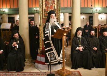 Ο Μητροπολίτης Δράμας Δωρόθεος στον Κατανυκτικό Εσπερινό στην Κομοτηνή