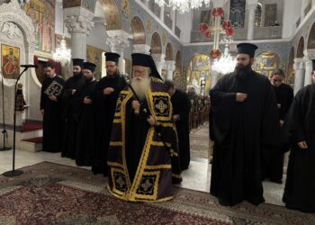 Ο Δ΄ Κατανυκτικός Εσπερινός στον Ιερό Ναό Αγίων Κωνσταντίνου και Ελένης Βόλου