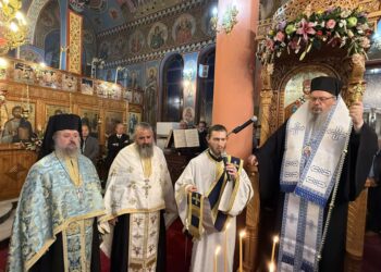 Πανηγυρικός Εσπερινός στον Ευαγγελισμό με αναφορά στα θύματα των Τεμπών