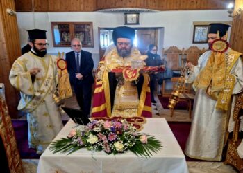 Υποδοχή Ιερού Λειψάνου του Αγίου Νεκταρίου  στο Λοφάριο