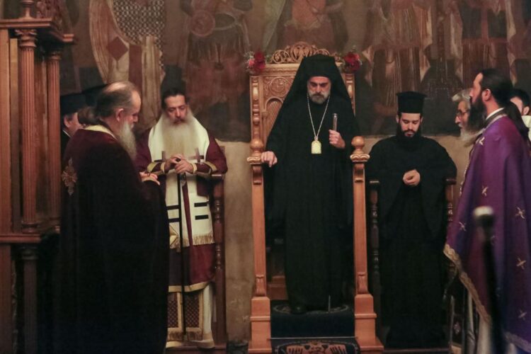 Αριανζού Βαρθολομαίος και Φθιώτιδος Συμεών στην Ι.Μ. Δαμάστας