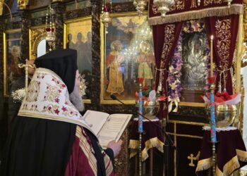 Η Β´ Στάση των Χαιρετισμών στο προσκύνημα Μεγάλης Παναγίας