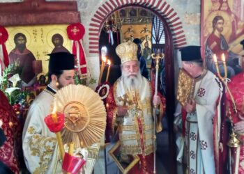Πανηγυρική Αρχιερατική Θεία Λειτουργία στον Ι.Ν. Αγίου Ραφαήλ της Ι.Μ. Ζερμπίτσης