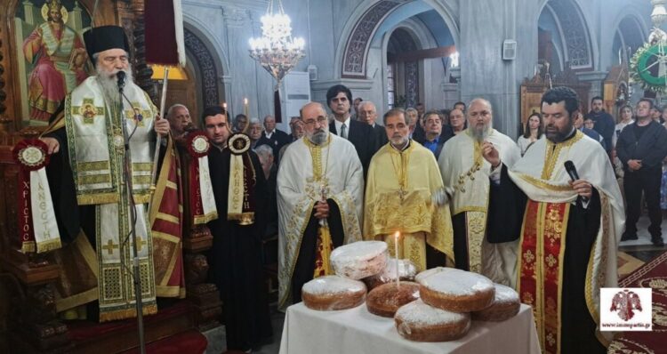 Χειροθεσία Αναγνώστη κατά τον πανηγυρικό Εσπερινό στον Ι.Ν. Αγίου Γεωργίου Ασωπού