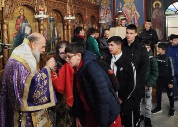 Μαθητική συμμετοχή στην Προηγιασμένη Θεία Λειτουργία στον Άγιο Αλέξανδρο Καρδίτσης