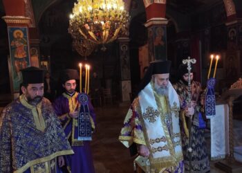 Ακολουθία των Προηγιασμένων στην Ιερά Μονή Παναγίας Φανερωμένης Καλλιφωνίου