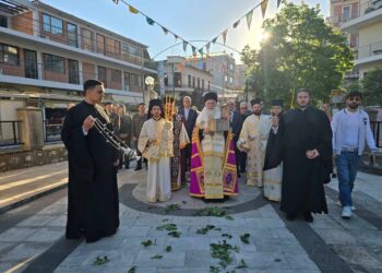 Η τιμία κάρα του Αγίου Σεραφείμ στην Καρδίτσα, λαμπρή υποδοχή και πανηγυρικός Εσπερινός