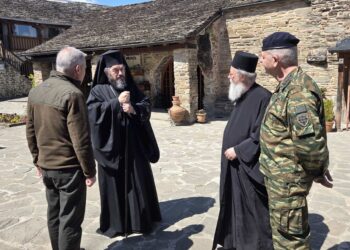 Εθιμοτυπική επίσκεψη Υφυπουργού Εθνικής Αμύνης στην Ιερά Μονή Μολυβδοσκεπάστου Κονίτσης