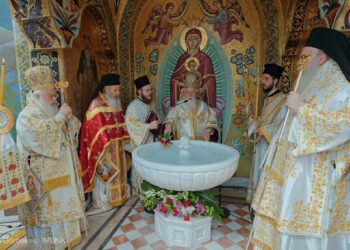 Πολυαρχιερατικό συλλείτουργο στην Ι. Μονή Παναγίας Δοβρά και χειροτονία διακόνου