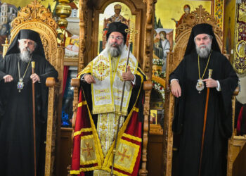 Πανηγυρικός εορτασμός του Αγίου Νικήτα του Νέου στις Σέρρες με λαμπρό πολυαρχιερατικό Εσπερινό και πλήθος πιστών