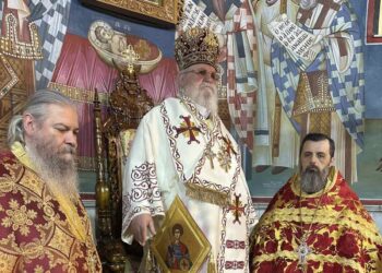 Πανηγυρική Αρχιερατική Θεία Λειτουργία στον Ιερό Ναό Αγίου Γεωργίου Καρέα