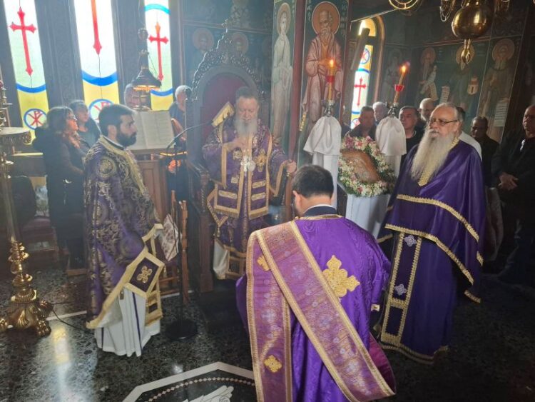 ΠΡΟΗΓΙΑΣΜΕΝΗ ΘΕΙΑ ΛΕΙΤΟΥΡΓΙΑ ΣΤΗΝ Ι. ΜΟΝΗ ΠΑΝΑΓΙΑΣ ΓΟΡΓΟΕΠΗΚΟΟΥ ΨΑΧΝΩΝ