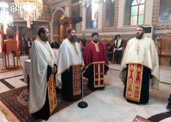 Ο Εσπερινός του Αγίου Γεωργίου στην Ιερά Μητρόπολη Μεσσηνίας