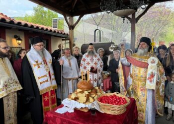Η πανήγυρη της Ιεράς Μονής Αγίων Ραφαήλ, Νικολάου και Ειρήνης στον Πυργετό
