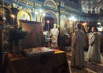 Ιερά Αγρυπνία για την Ανάληψη και την Άλωση της Πόλεως στην Ευαγγελίστρια Καρδίτσης