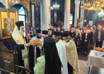 Η μνήμη του Αγίου Αχιλλίου τιμήθηκε πανηγυρικά στο Αμπελικό