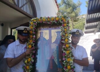 Εορτή της Αναλήψεως και των Αγίων Κωνσταντίνου και Ελένης στον Ναύσταθμο Σαλαμίνας