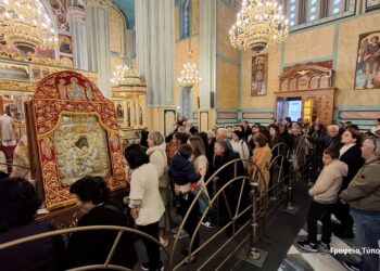 Δεύτερη ημέρα του προσκυνήματος της Υπεραγίας Θεοτόκου «Άξιον Εστί» στην Ι. Π. Μεσολογγίου