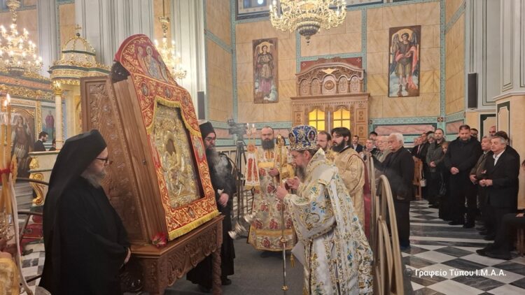 Τρίτη ημέρα του προσκυνήματος της Υπεραγίας Θεοτόκου «Άξιον Εστί» στην Ι. Π. Μεσολογγίου